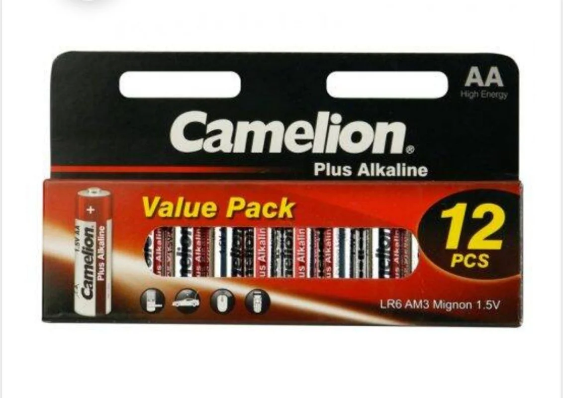 باتری قلمیPlus Alkaline Camelion مدل  LR6-HP12